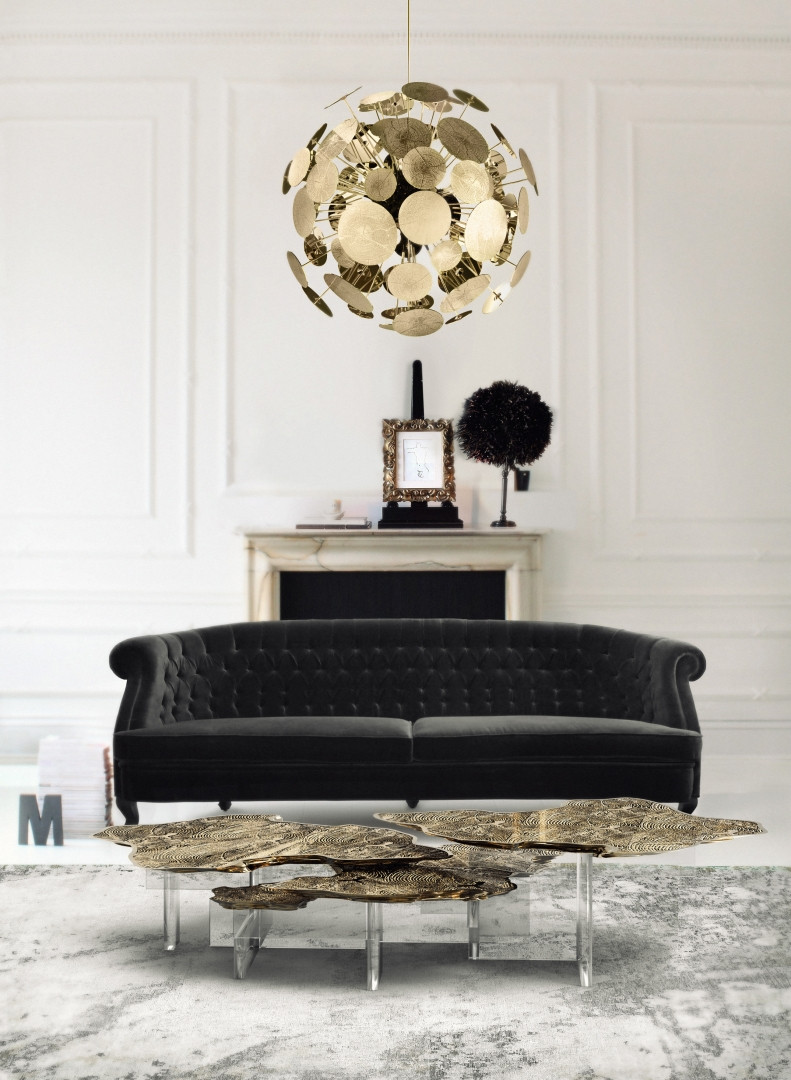Black and Gold Living Room