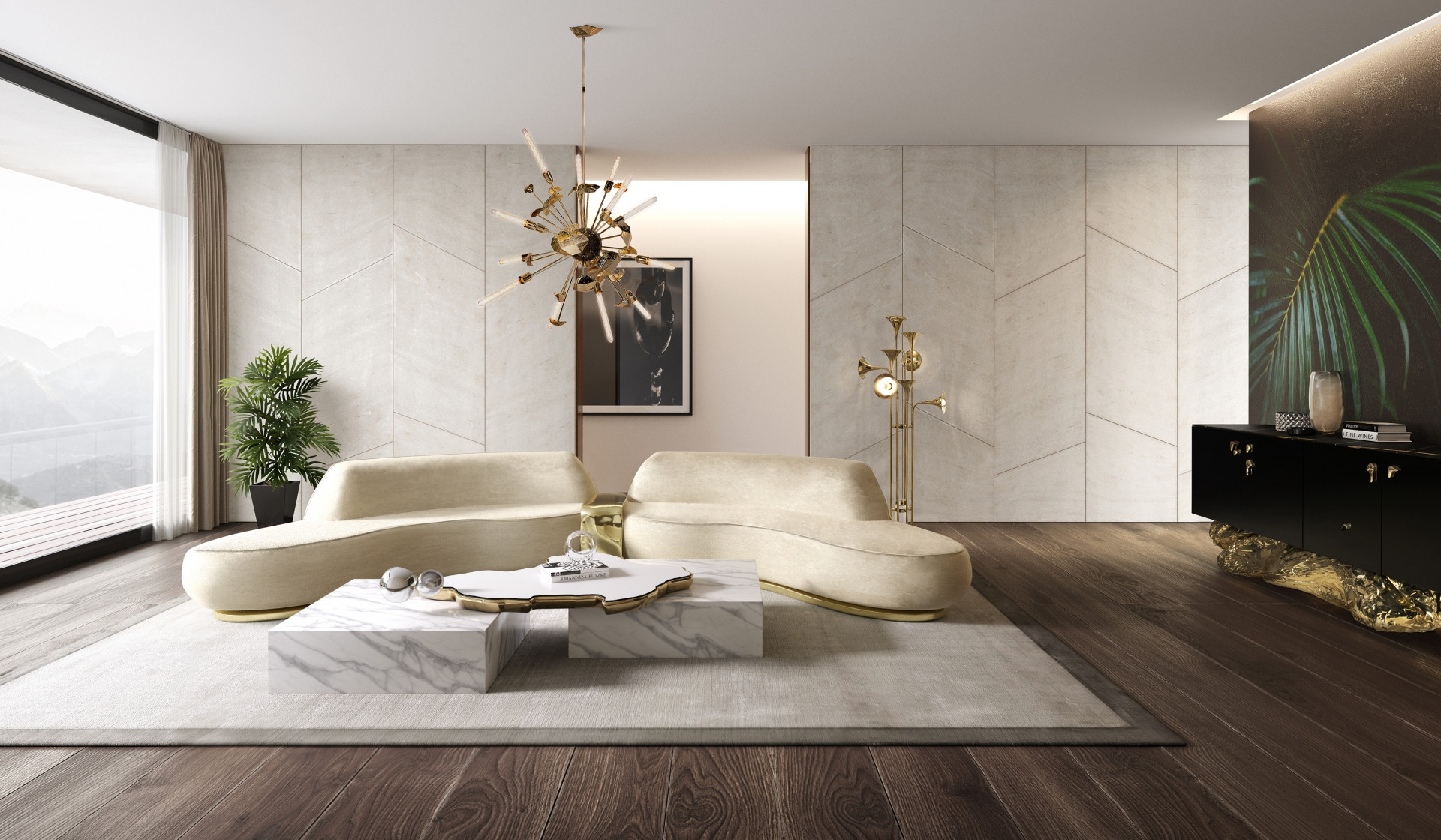 Cream Living Room