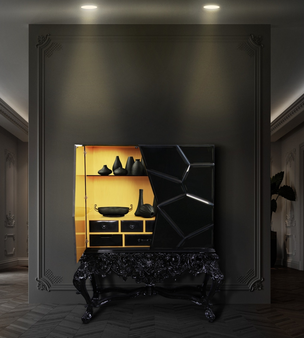 Dark Entryway Design