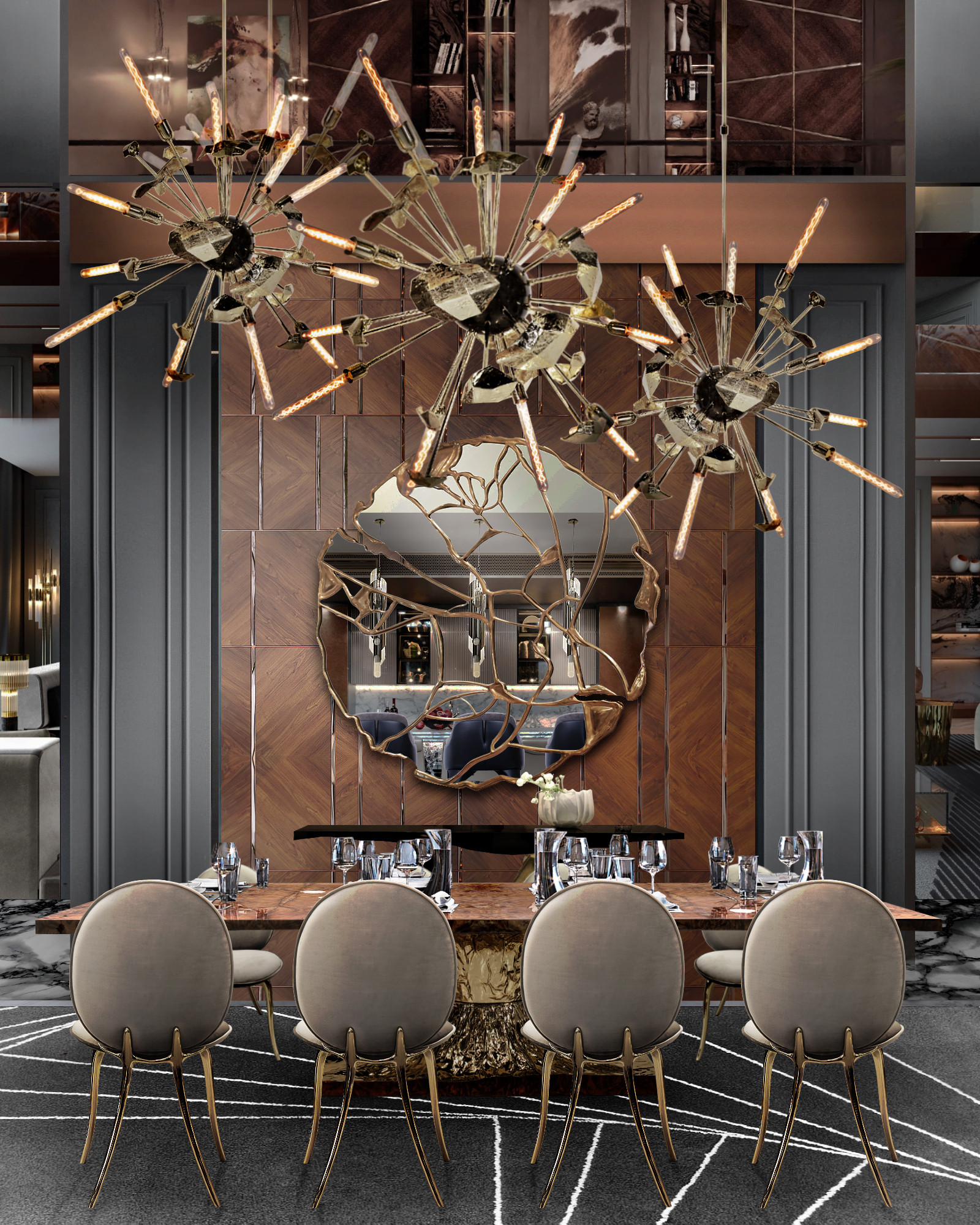 Gold Tones Dining
