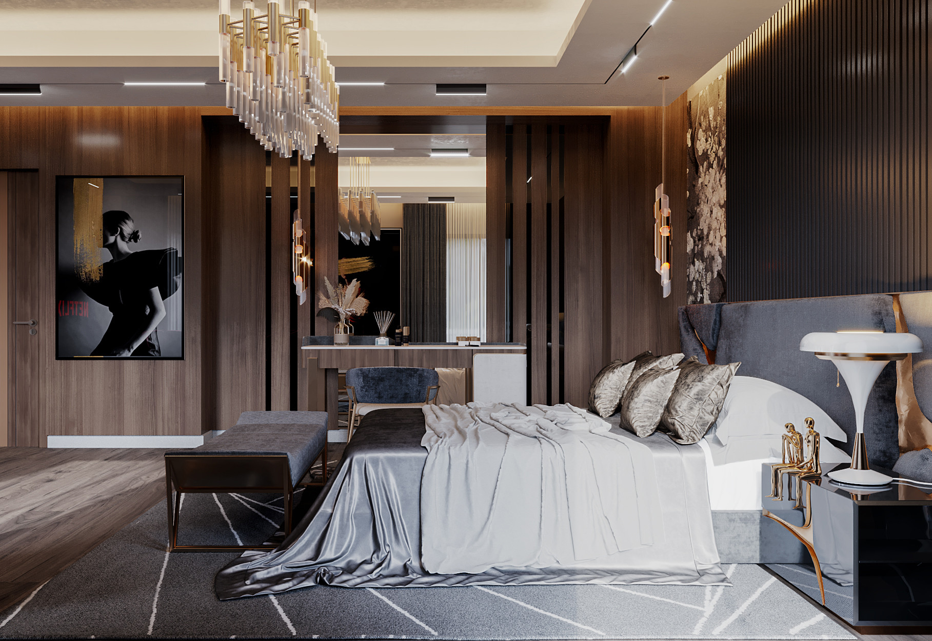 Golden Touched Bedroom