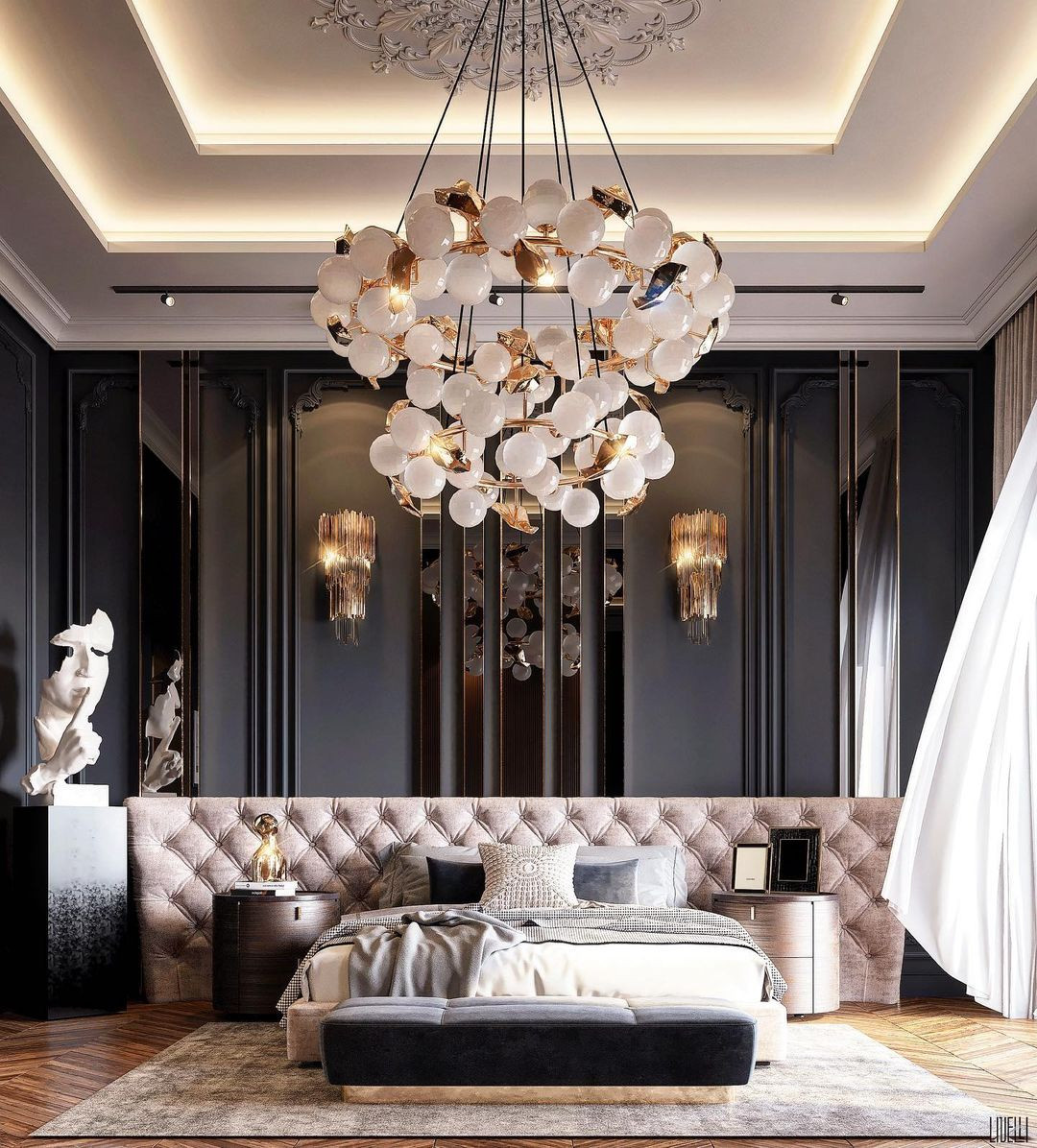MASTER BEDROOM WITH A MODERN AND LUXURIOUS TOUCH