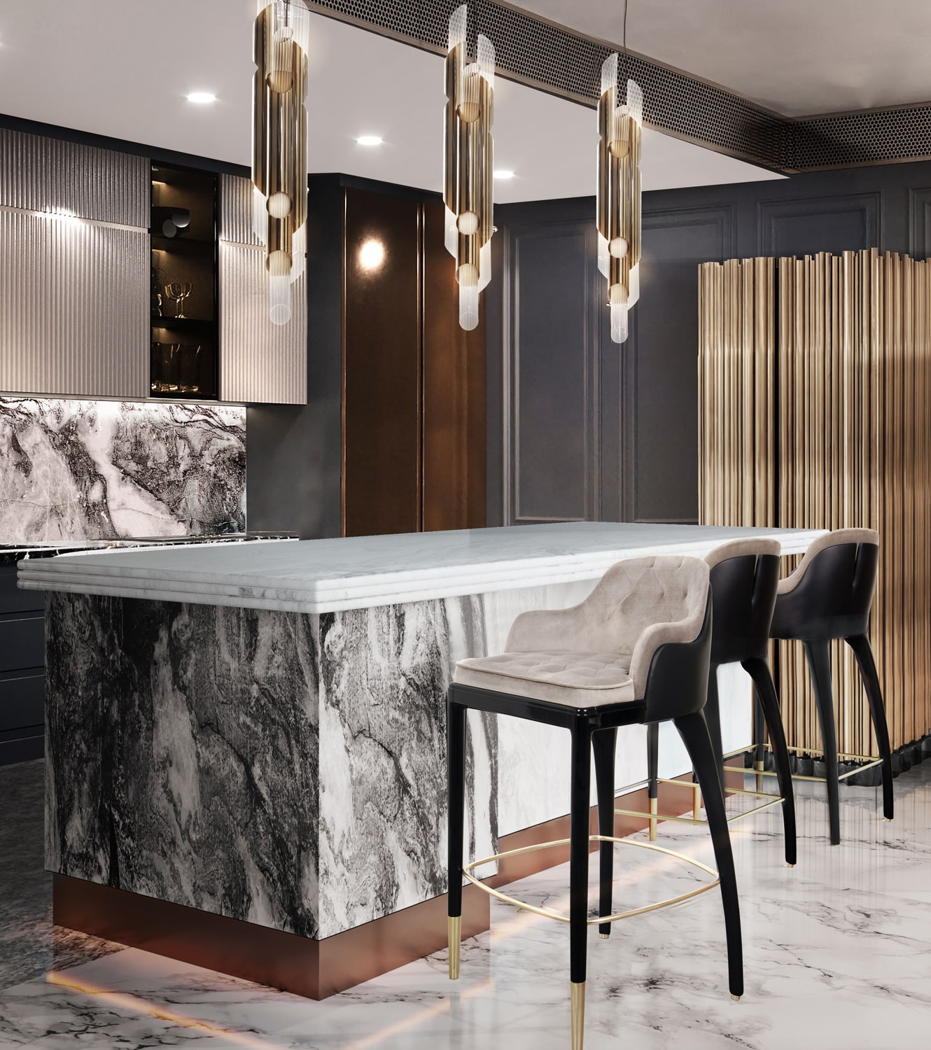 kitchen - $8,5 MILLION MODERN CLASSIC VILLA