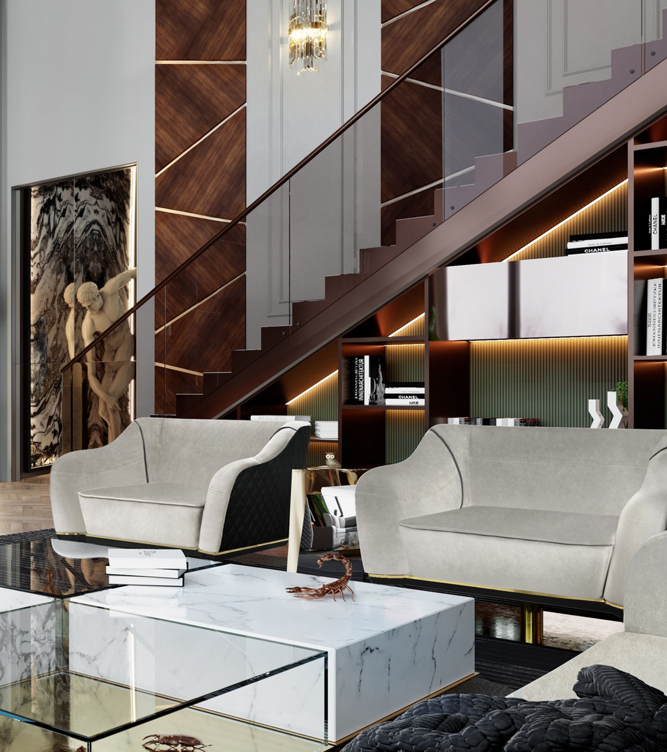 living room - $8,5 MILLION MODERN CLASSIC VILLA