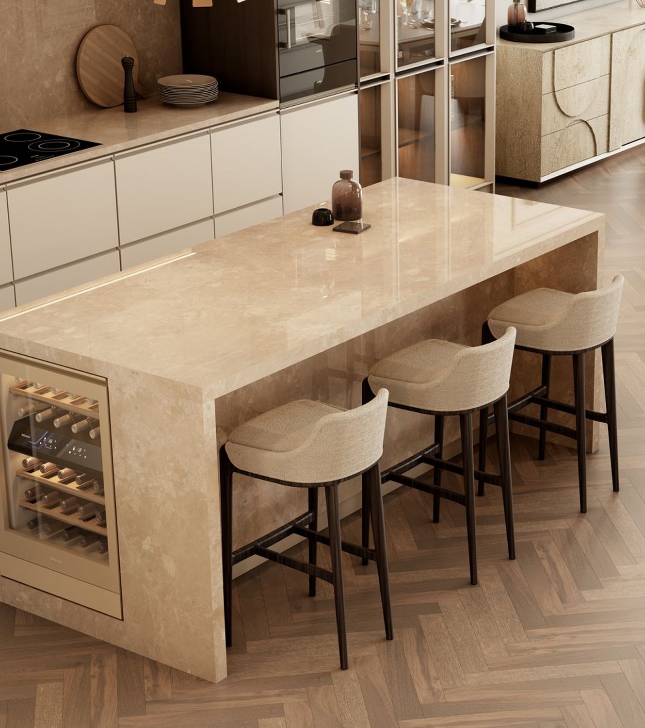kitchen - AN EXCEPTIONAL CONTEMPORARY MODERN 16 MILLION PENTHOUSE IN MONACO