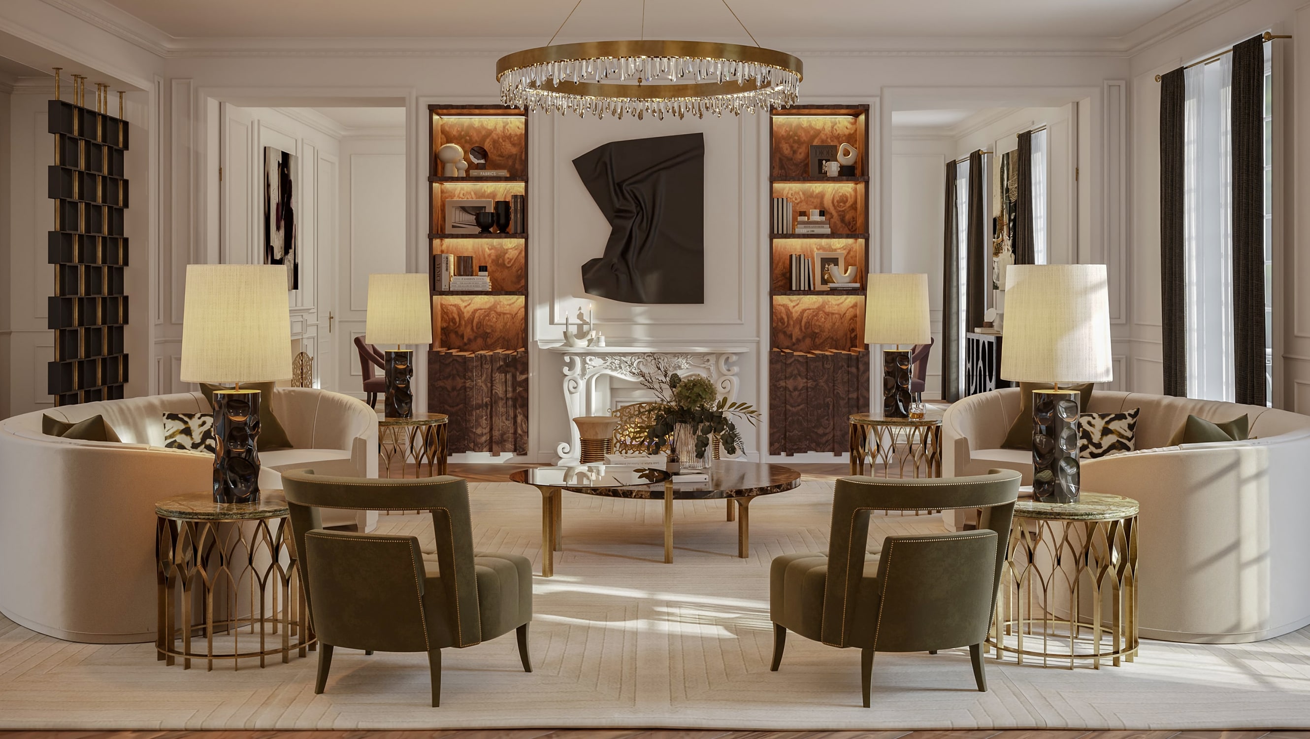 living room - the "éternel" parisian apartment