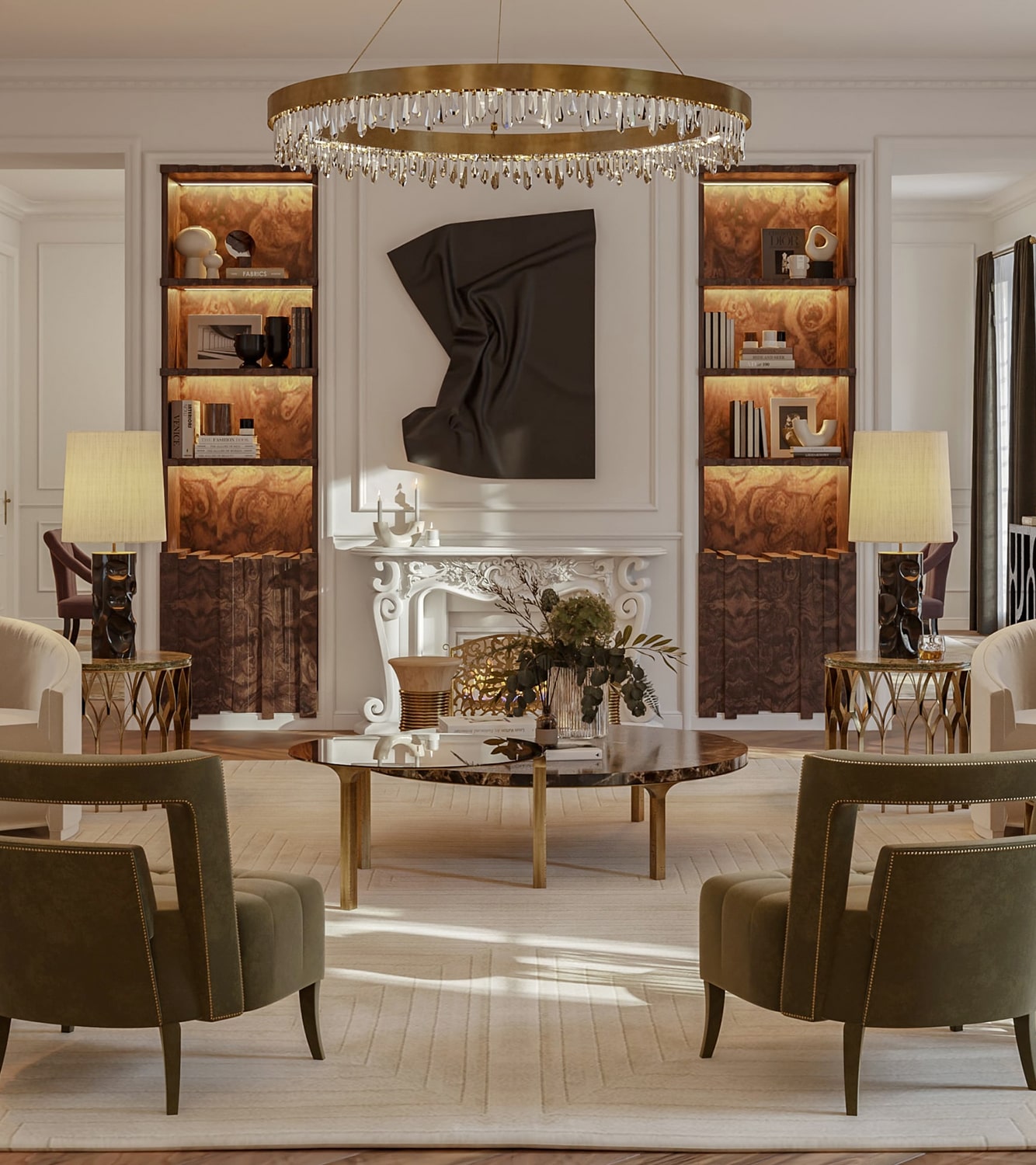 living room - the "éternel" parisian apartment